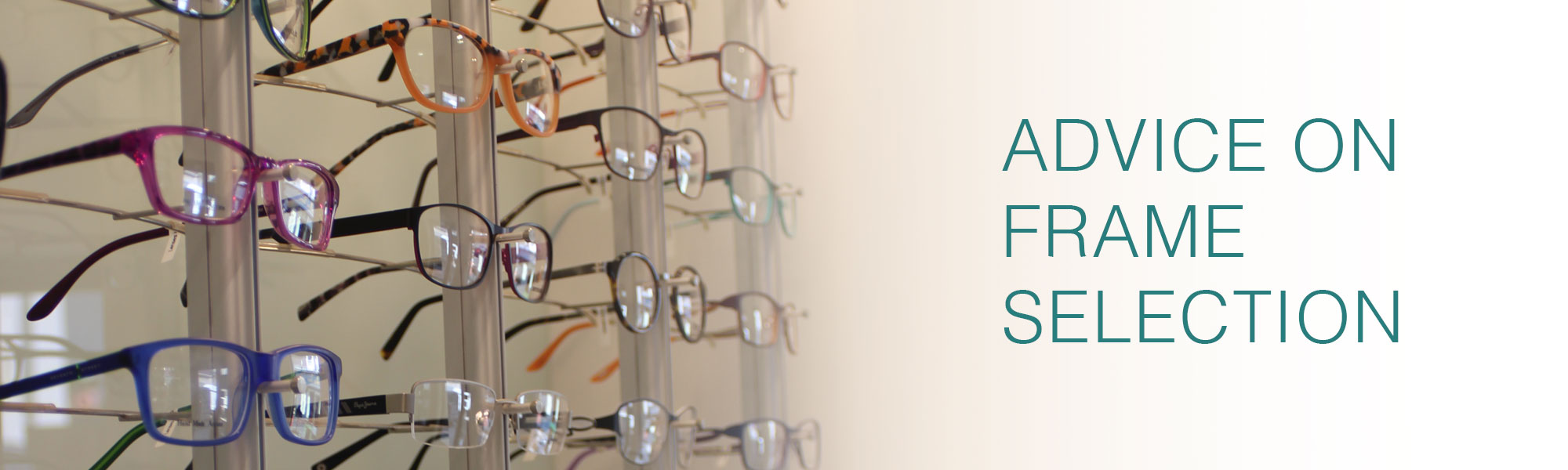 Advice on frame selection at Foley Opticians Wexford